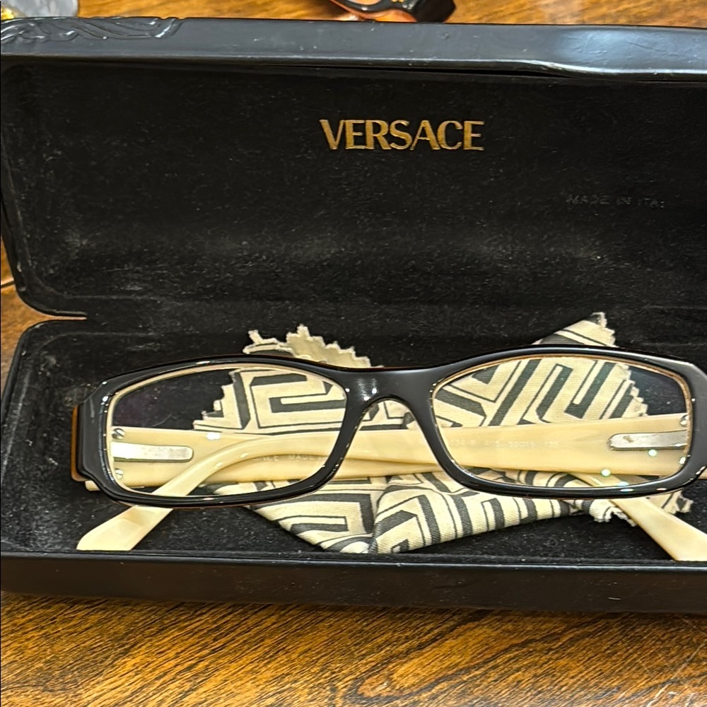 Versace Black Modern Eyeglasses